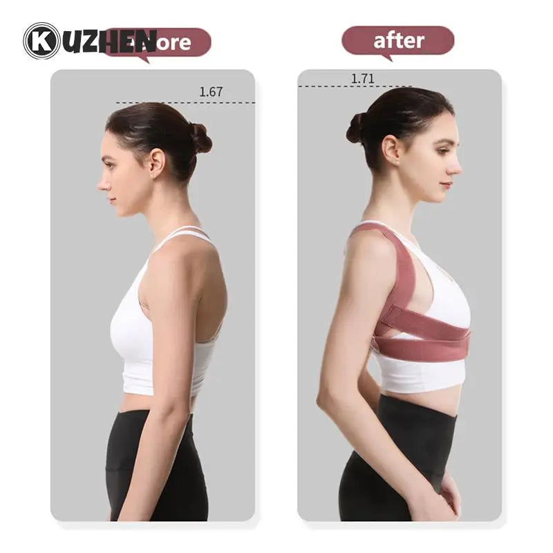 rde Posture Corrector Invisible Body Shaper Women Adjustable Elastic Back Support Belt Shoulder Brace Body Shaper Corset